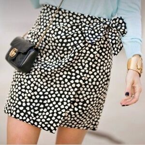 J. Crew Metallic Pebbled Print Skirt 10P NWT